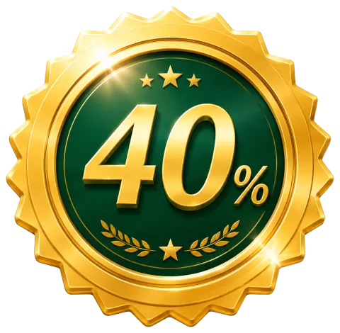 Up to 40 percent recurring rewards